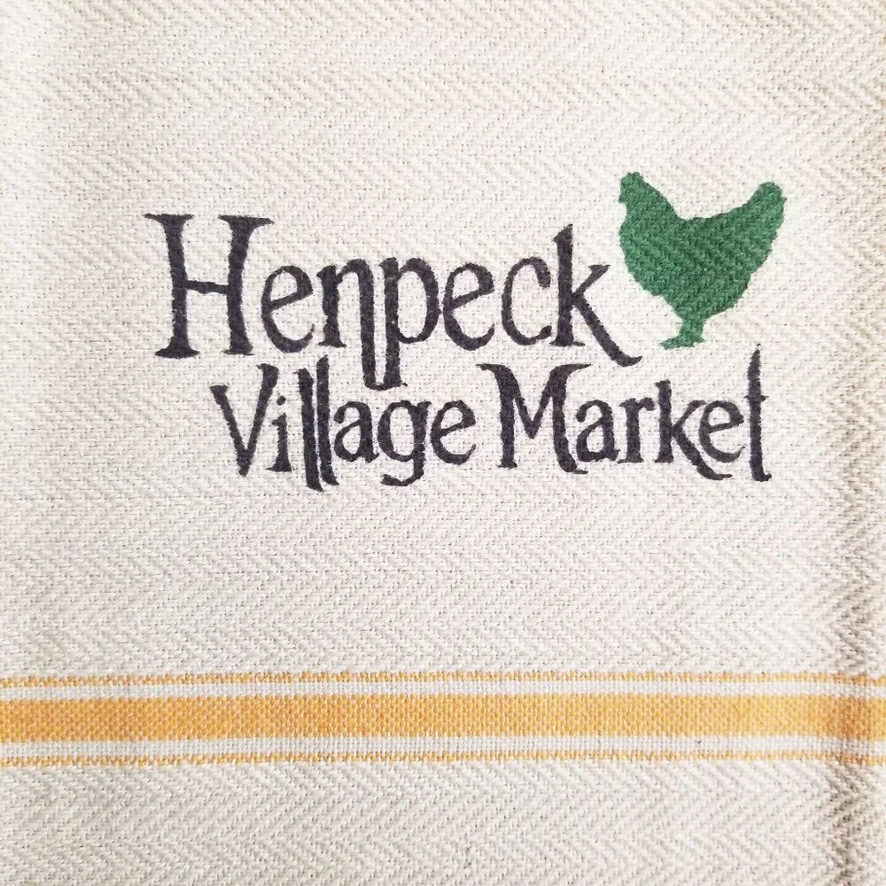 Chicken Theme Kitchen Towel Bundle 3 Cotton Homespun Towels